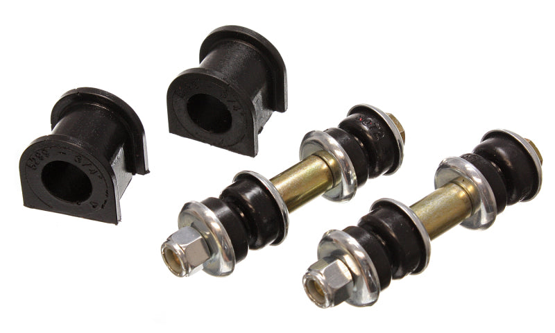 ES Sway Bar Bushings - Black - Energy Suspension 90-95 Mazda Protege/323 Black 3/4inch Front Sway Bar Bushing Set (Sway bar end lin