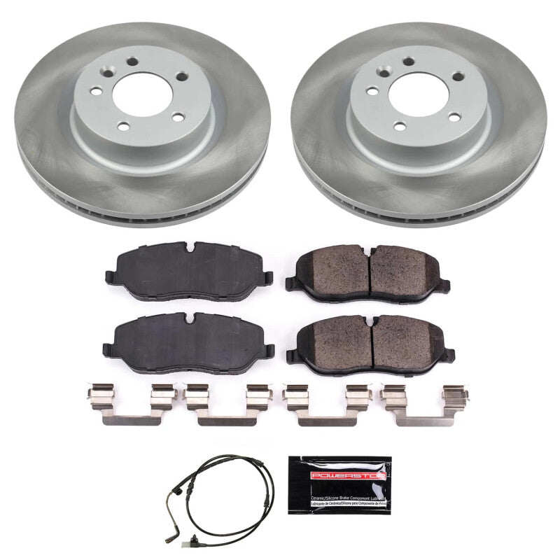 PSB Semi-Coated Rotor Kits - Power Stop 06-09 Land Rover Range Rover Sport Front Semi-Coated Rotor Kit