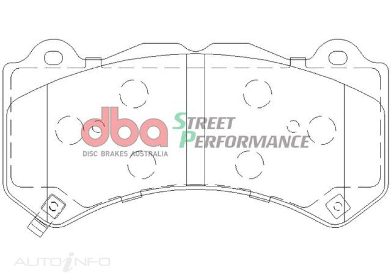 DBA SP Performance Brake Pads - DBA 07-22 Nissan GT-R R35 Front Street Performance Brake Pad Kit
