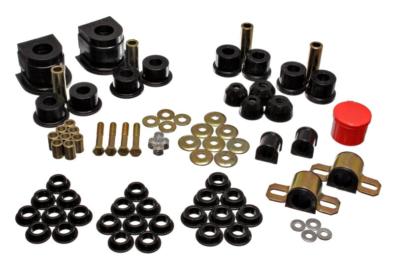 ES Hyper-Flex Sets - Black - Energy Suspension 86-91 Mazda RX7 Black Hyper-Flex Master Bushing Set