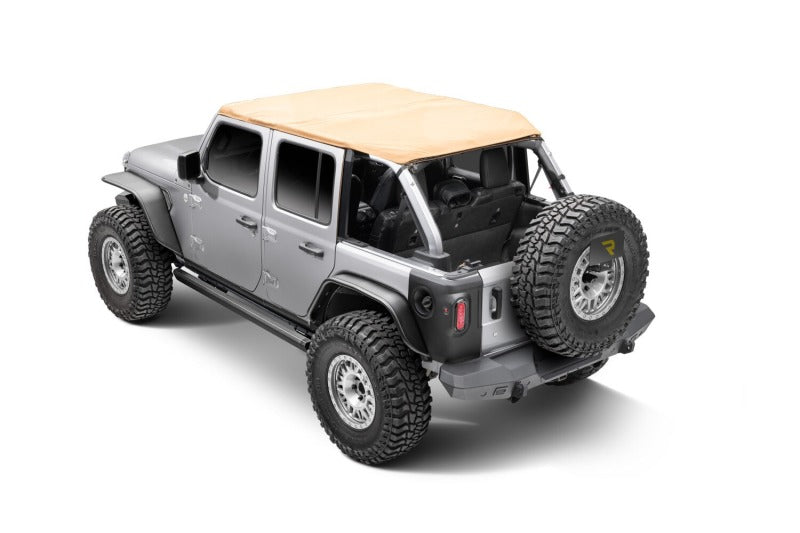 GOR RealTruck VoltStep Running Boards - RealTruck 18-24 Jeep Wrangler 4dr VoltStep Electric Running Board Kit (Drilling Req.) - Tex. Blk