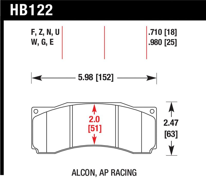 HAWK HP+ Brake Pad Sets - Hawk Stoptech ST-60 Caliper HP+ Street Brake Pads