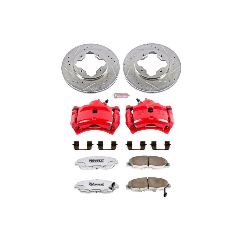 PSB Z26 Street Kit w/Cals - Power Stop 1997 Acura CL Front Z26 Street Warrior Brake Kit w/Calipers