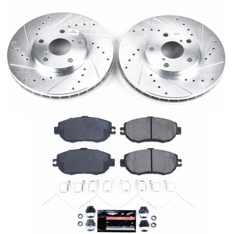 PSB Z23 Evolution Kit - Power Stop 93-94 Lexus LS400 Front Z23 Evolution Sport Brake Kit