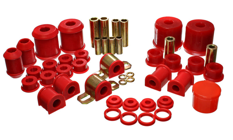 ES Hyper-Flex Sets - Red - Energy Suspension 00-1/01 Mitsubishi Eclipse FWD Red Hyper-flex Master Bushing Set