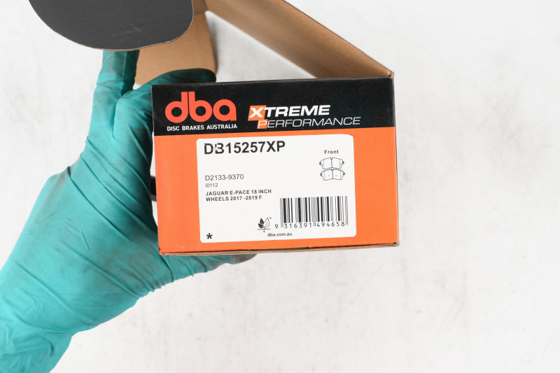 DBA XP Performance Brake Pads - DBA 2018+ Jaguar E-Pace (w/18in Wheels) XP Performance Front Brake Pads