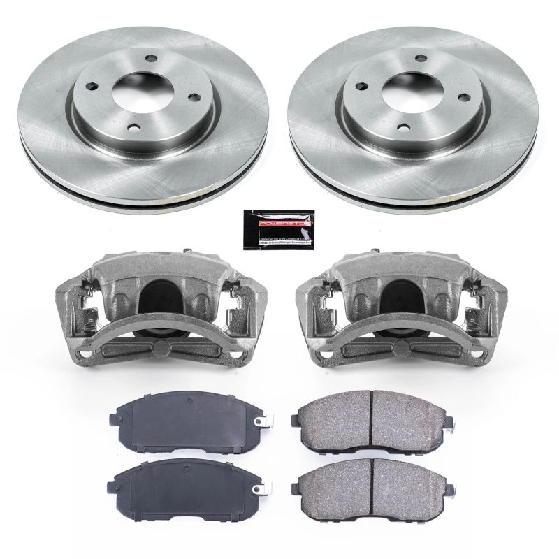 PSB Autospecialty Kit w/Cals - Power Stop 07-12 Nissan Sentra Front Autospecialty Brake Kit w/Calipers