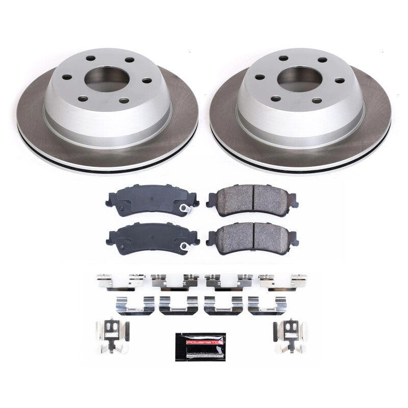 PSB Semi-Coated Rotor Kits - Power Stop 00-02 GMC Yukon XL 1500 Rear Semi-Coated Rotor Kit