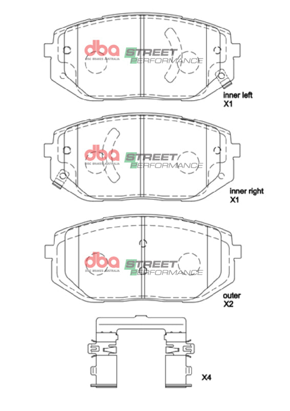 DBA SP Performance Brake Pads - DBA 22-23 Hyundai Ioniq 5 SP Performance Front Brake Pads