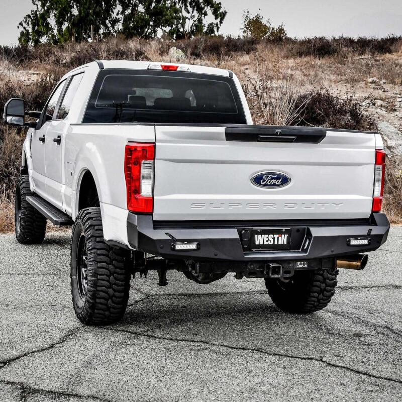 WES Pro-Series Bumpers - Westin 17-20 Ford F-250/350 Pro-Series Rear Bumper - Textured Black