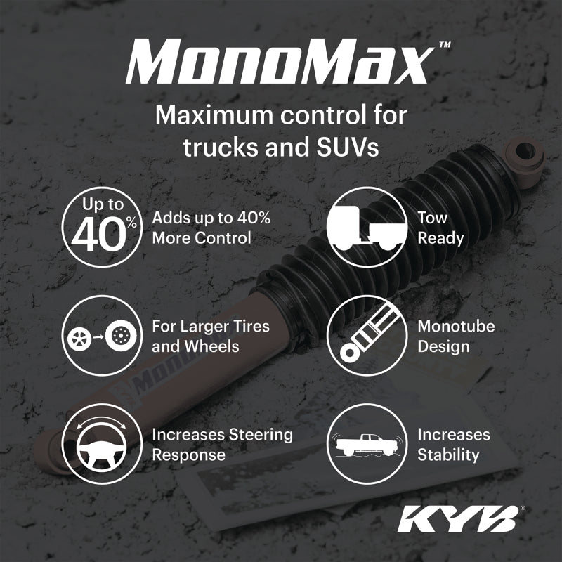 KYB MonoMax Shock - KYB Shocks & Struts MonoMax Shock Front Dodge Ram 2500/3500 (2WD) 2010