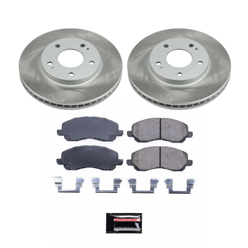 PSB Semi-Coated Rotor Kits - Power Stop 03-04 Mitsubishi Outlander Front Semi-Coated Rotor Kit