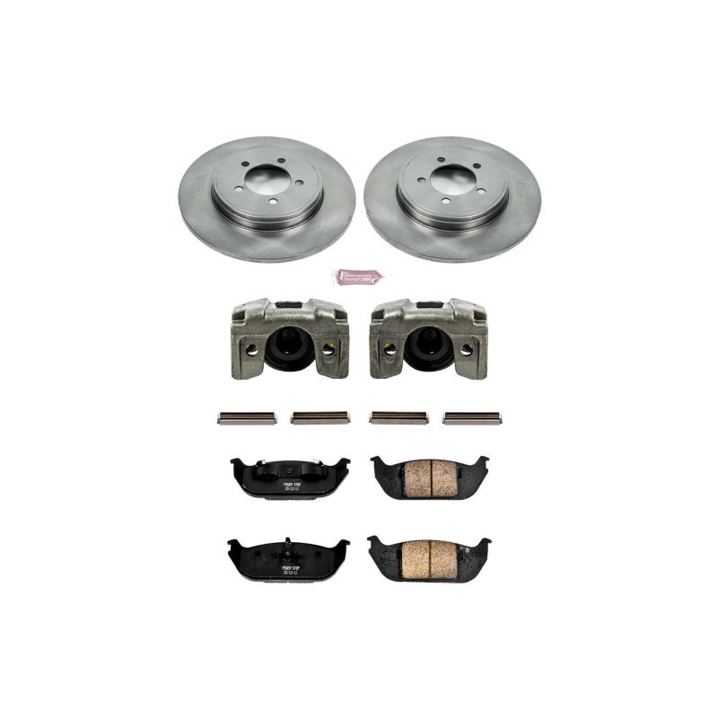 PSB Autospecialty Kit w/Cals - Power Stop 03-05 Lincoln Aviator Rear Autospecialty Brake Kit w/Calipers