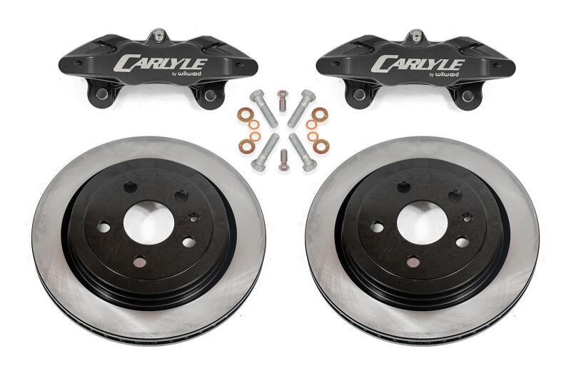 BMR Brake Kits for Conversions - Solid - BMR 14-19 Chevrolet Corvette C7 Brake Kit For 15in Conversion Solid Rotors Black Calipers
