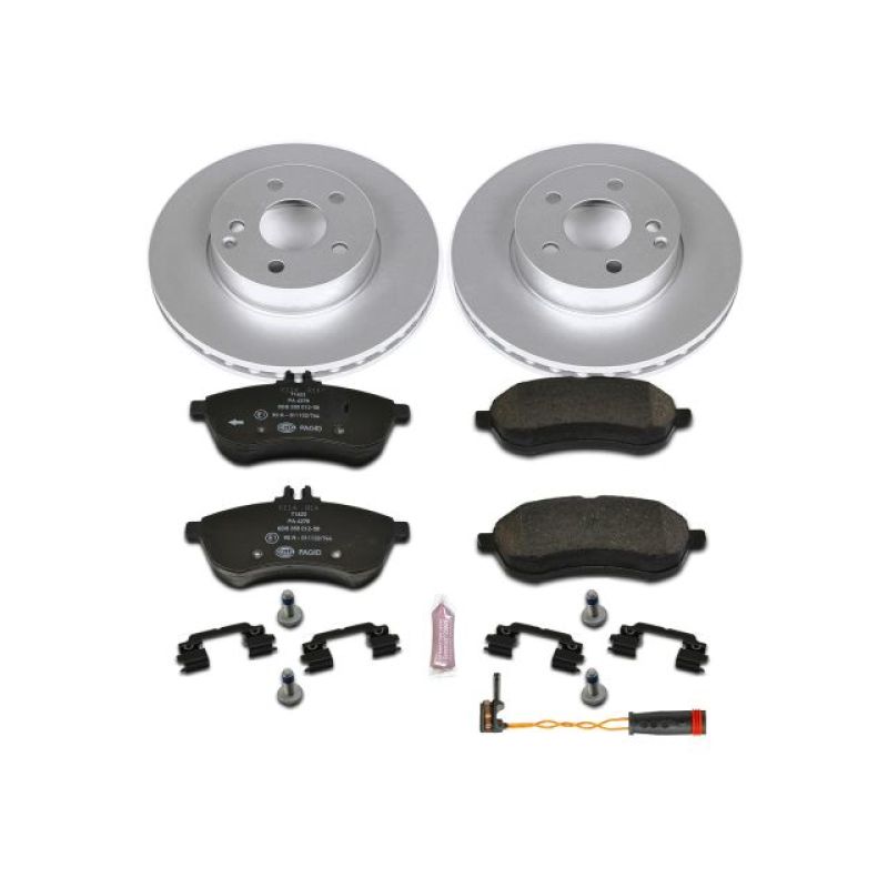 PSB Euro-Stop Kit - Power Stop 12-15 Mercedes-Benz C250 Front Euro-Stop Brake Kit