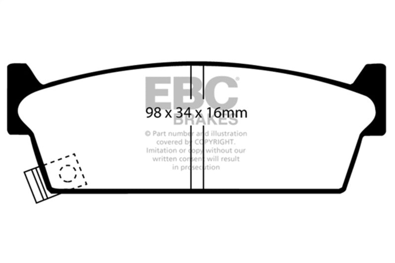 EBC Redstuff Brake Pad Sets - EBC 90-93 Infiniti M30 3.0 Redstuff Rear Brake Pads