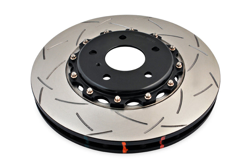DBA 5000 Series Slotted Rotors - DBA 03-07 350Z / 03-04 G35 w/ Brembo Front Slotted 5000 Series 2 Piece Rotor Assembled w/ Black Hat