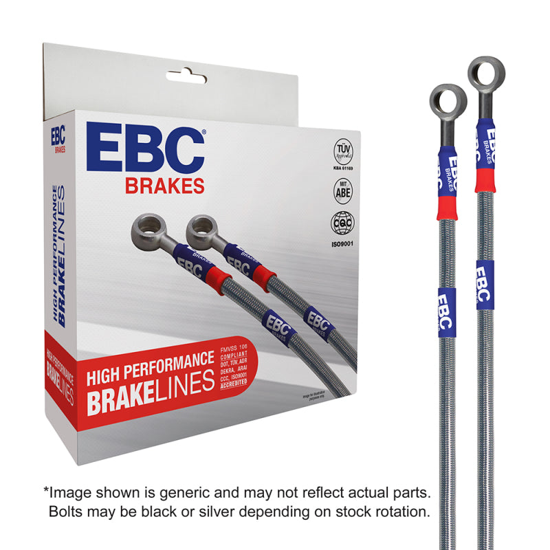 EBC Brake Line Kits - EBC 03-05 Mazda 3 (BK) 2.0L Stainless Steel Brake Line Kit