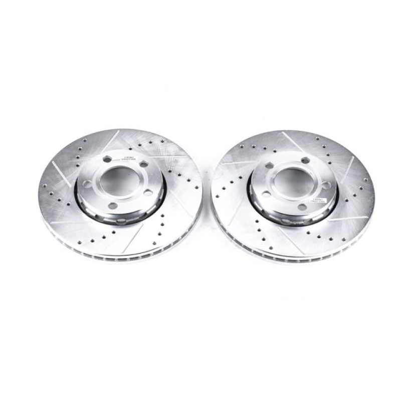 PSB Evolution Drill/Slot Rotor - Power Stop 96-04 Audi A4 Front Evolution Drilled & Slotted Rotors - Pair
