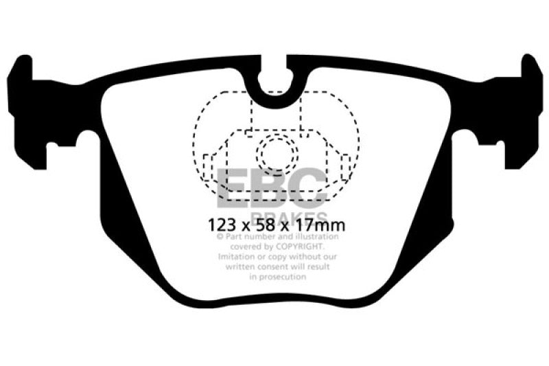 EBC Redstuff Brake Pad Sets - EBC 01-07 BMW M3 3.2 (E46) Redstuff Rear Brake Pads