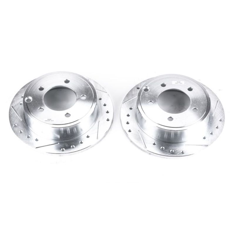 PSB Evolution Drill/Slot Rotor - Power Stop 11-14 Chrysler 200 Rear Evolution Drilled & Slotted Rotors - Pair