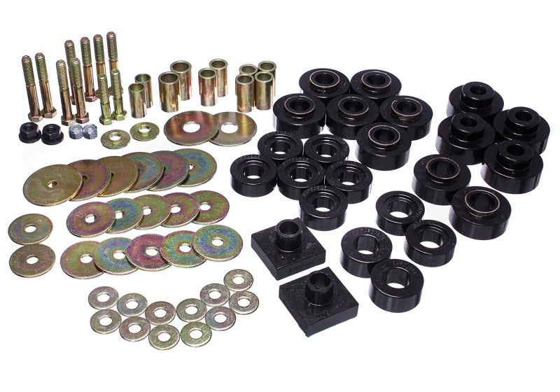 ES Body Mounts - Black - Energy Suspension 68-72 Oldsmobile Cutlass Black Body Mount Set