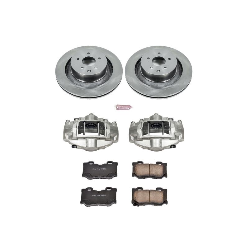 PSB Autospecialty Kit w/Cals - Power Stop 08-13 Infiniti G37 Rear Autospecialty Brake Kit w/Calipers