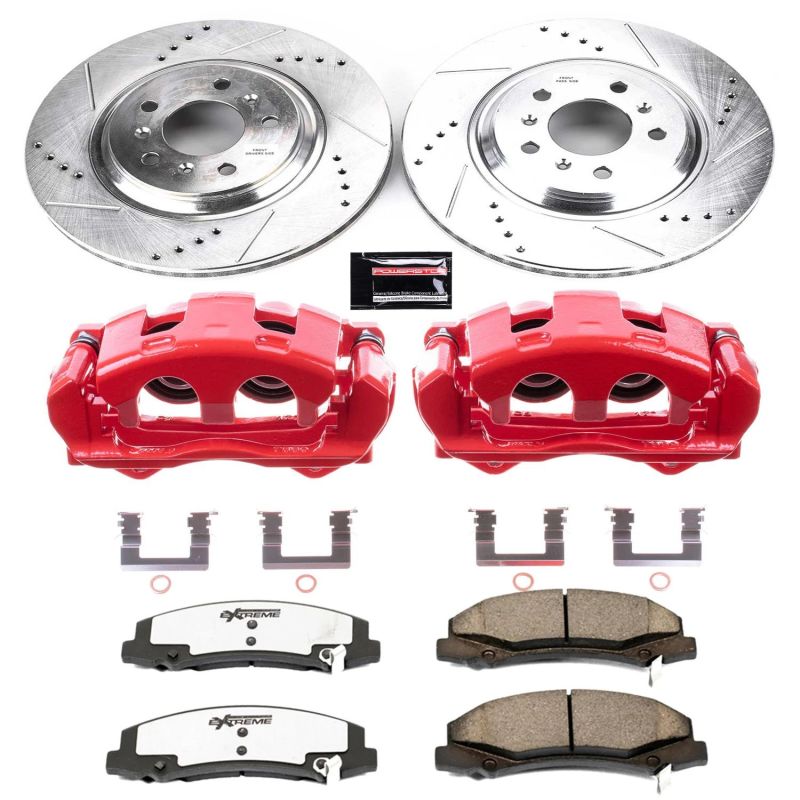 PSB Z26 Street Warrior Kit - Power Stop 14-16 Chevrolet Impala Limited Front Z26 Street Kit w/Cals