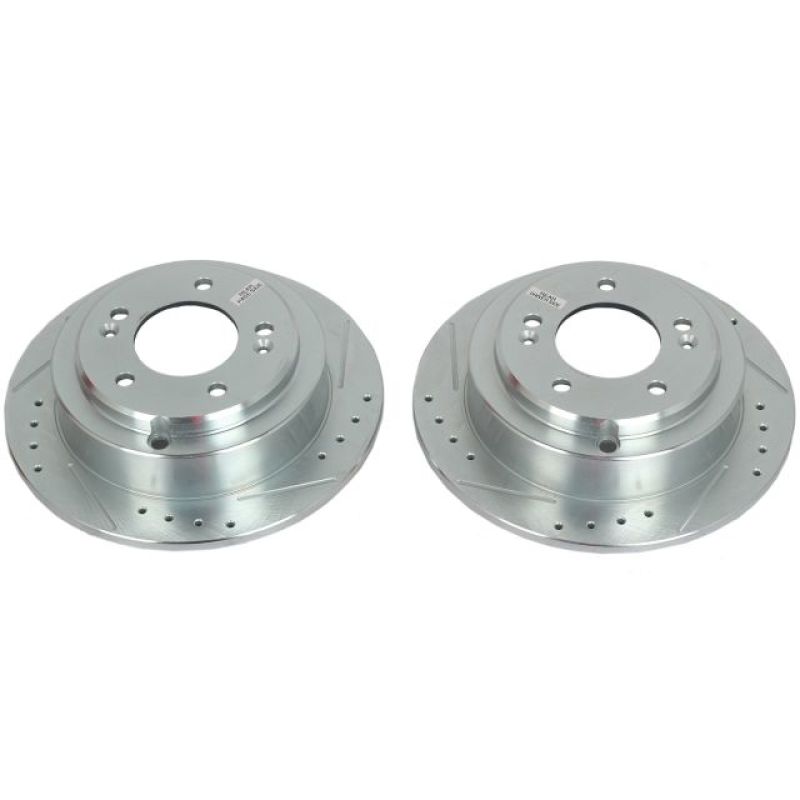 PSB Evolution Drill/Slot Rotor - Power Stop 04-06 Kia Amanti Rear Evolution Drilled & Slotted Rotors - Pair