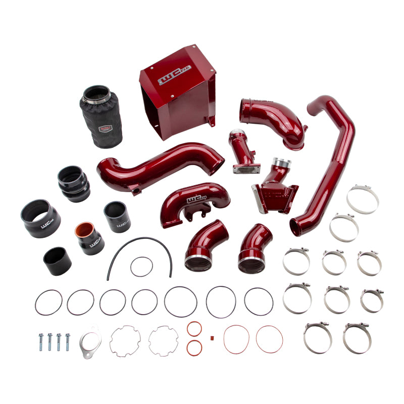 WCF Intake Kit - Stage 2 - Wehrli 06-07 Chevrolet Duramax 6.6L LBZ Stage 2 High Flow Intake Bundle Kit - Bengal Silver