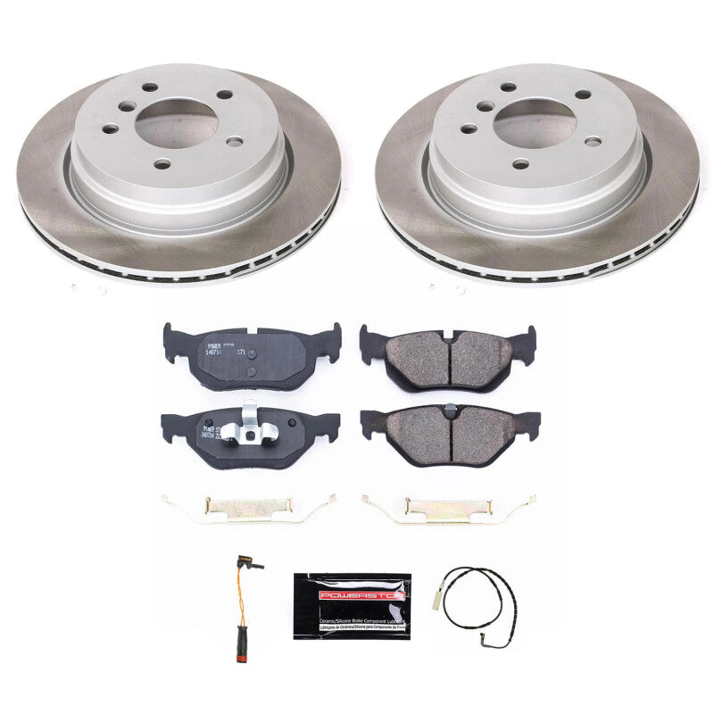 PSB Semi-Coated Rotor Kits - Power Stop 2006 BMW 325xi Rear Semi-Coated Rotor Kit