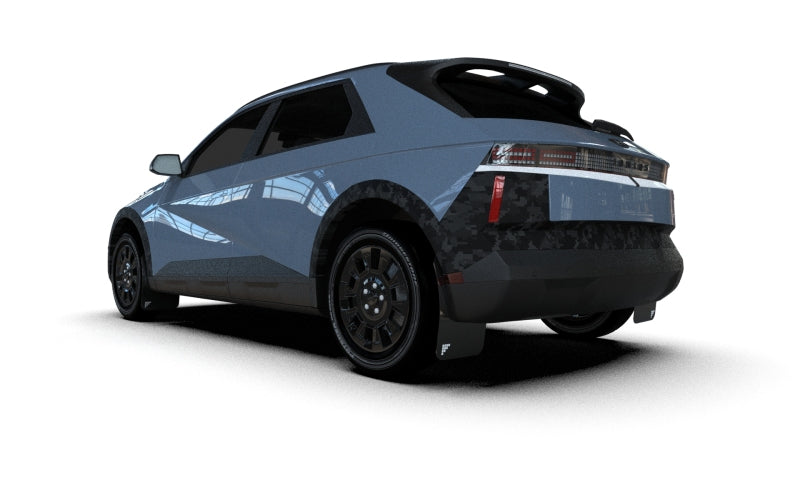RAL Classic Blk Flap/Blk Logo - Rally Armor 2025 Hyundai Ioniq 5 XRT Black Mud Flap Black Logo
