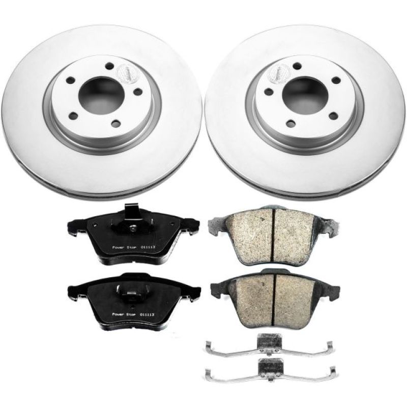 PSB Z17 Evolution Coated Kit - Power Stop 07-13 Mazda 3 Front Z17 Evolution Geomet Coated Brake Kit