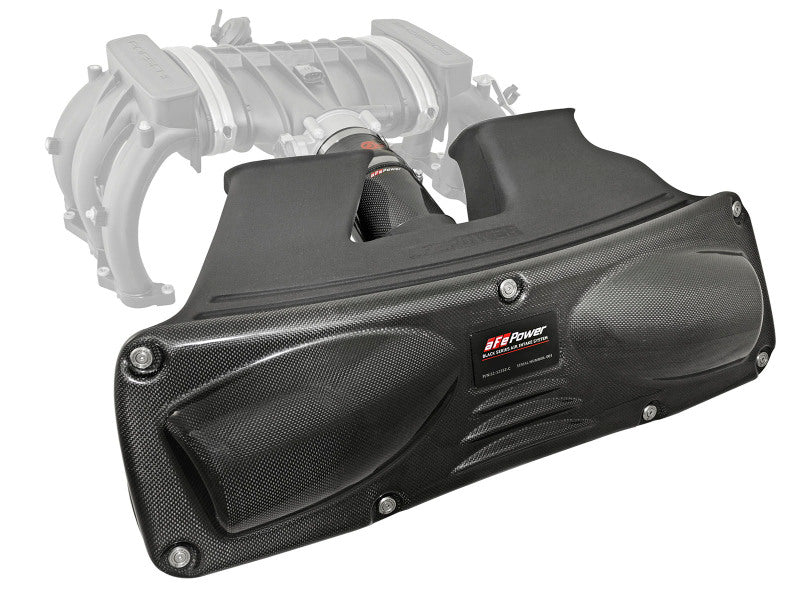 AFE Black Series Stage-2 Carbon Fiber Cold Air Intakes - aFe Black Series Cold Air Intake 12-15 Porsche Carrera/Carrera S 3.4L/3.8L