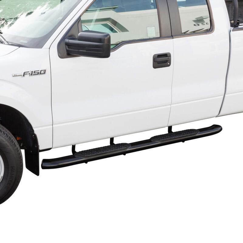 WES Nerf Bars - PRO TRAXX 5 - Westin 2009-2014 Ford F-150 SuperCab PRO TRAXX 5 Oval Nerf Step Bars - Black
