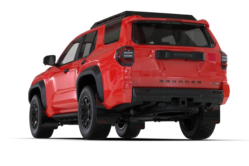 RAL UR Blk Flap/Rd Logo - Rally Armor 25-26 Toyota 4Runner Black UR Mud Flap w/ Red Logo