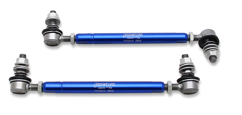 SPR Sway Bar Links - SuperPro 2001 Toyota Highlander Limited Front HD Adjustable End Link Set (12mm Studs 254mm-305mm)