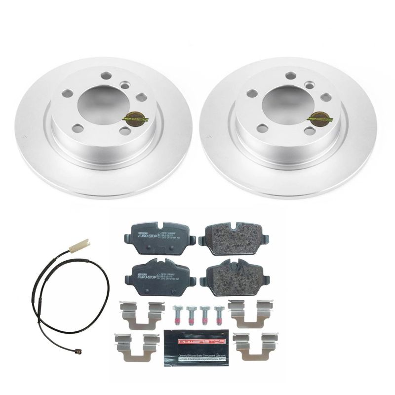 PSB Euro-Stop Kit - Power Stop 11-16 Mini Cooper Countryman Rear Euro-Stop Brake Kit