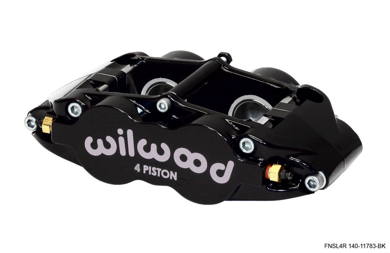 WIL Superlite Caliper - Wilwood Caliper-Narrow Superlite 4R - Black 1.25/1.25in Pistons 1.10in Disc