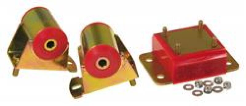 PRO Drivetrain Mounts - Red - Prothane 97-02 Jeep TJ Drivetrain Kit - Red