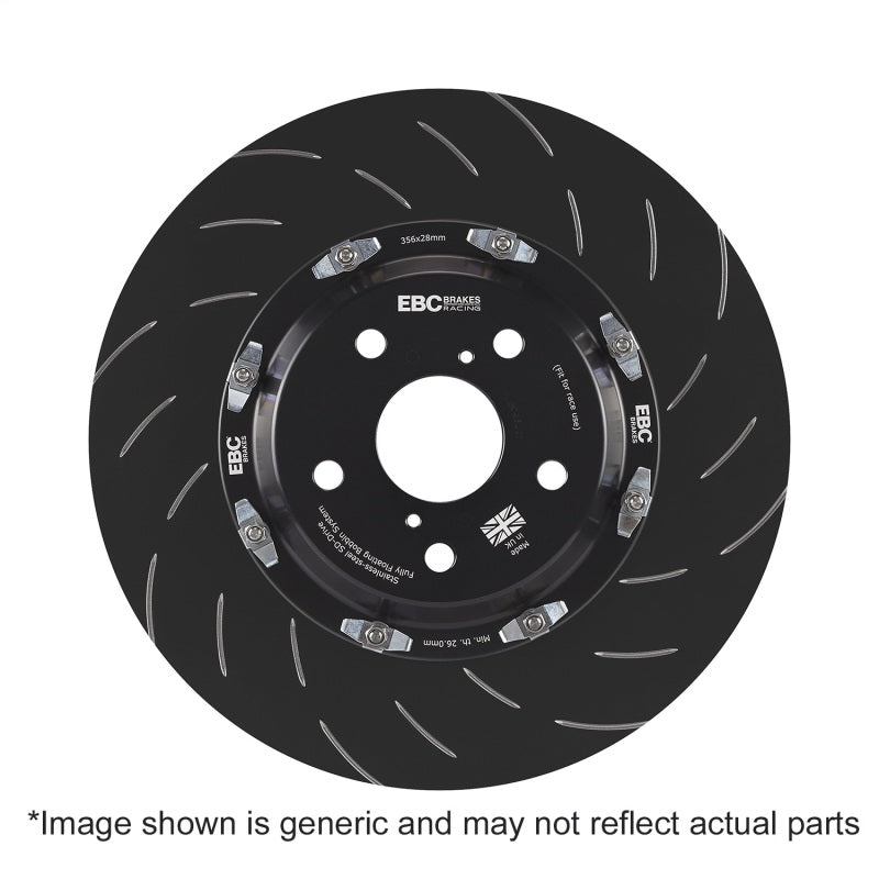 EBC 2 Piece Racing Rotors - EBC Racing 12-17 BMW M135i / 16-21 BMW M240i (F20/F22) Replacement 2Pc Floating Front BBK Rotor