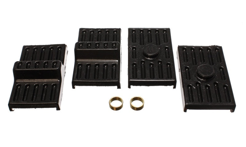 ES Spring Isolators - Black - Energy Suspension 70-81 Camaro / 70-81 Firebird Black Multi Leaf Spring Isolators