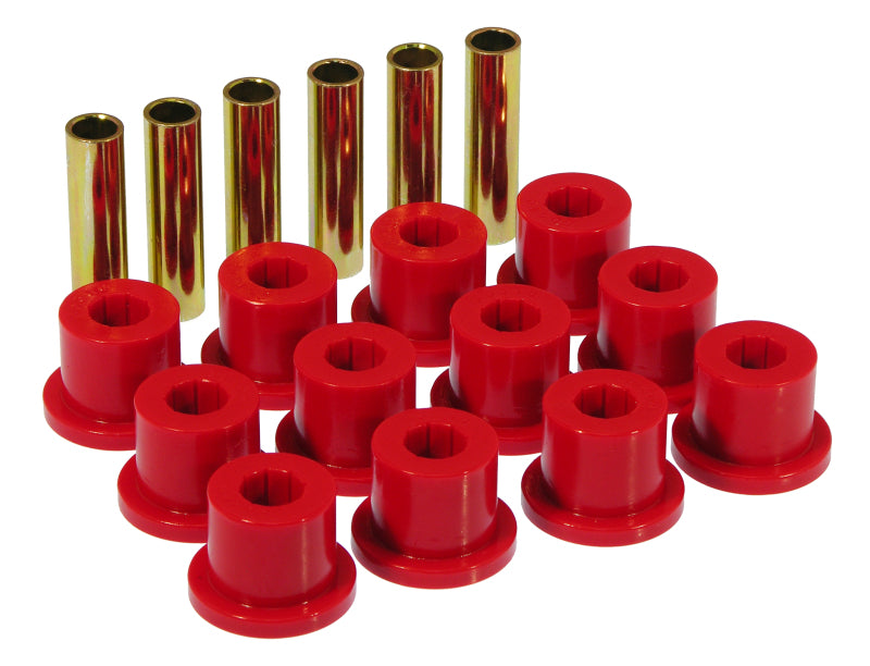PRO Spring/Shackle Bush- Red - Prothane 67-87 GM Rear Spring & Shackle Bushings (w/ 1.5in Bushings) - Red