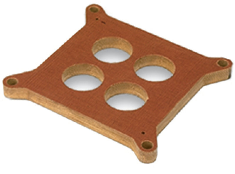 MOR Carburetor Spacers - Moroso 4150/4160 Carburetor Spacer - 4 Hole Plenum - 1/2in - Phenolic