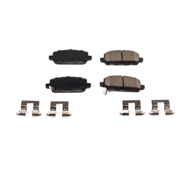 PSB Z17 Evolution Brake Pads - Power Stop 2016 Honda CR-Z Rear Z17 Evolution Ceramic Brake Pads w/Hardware