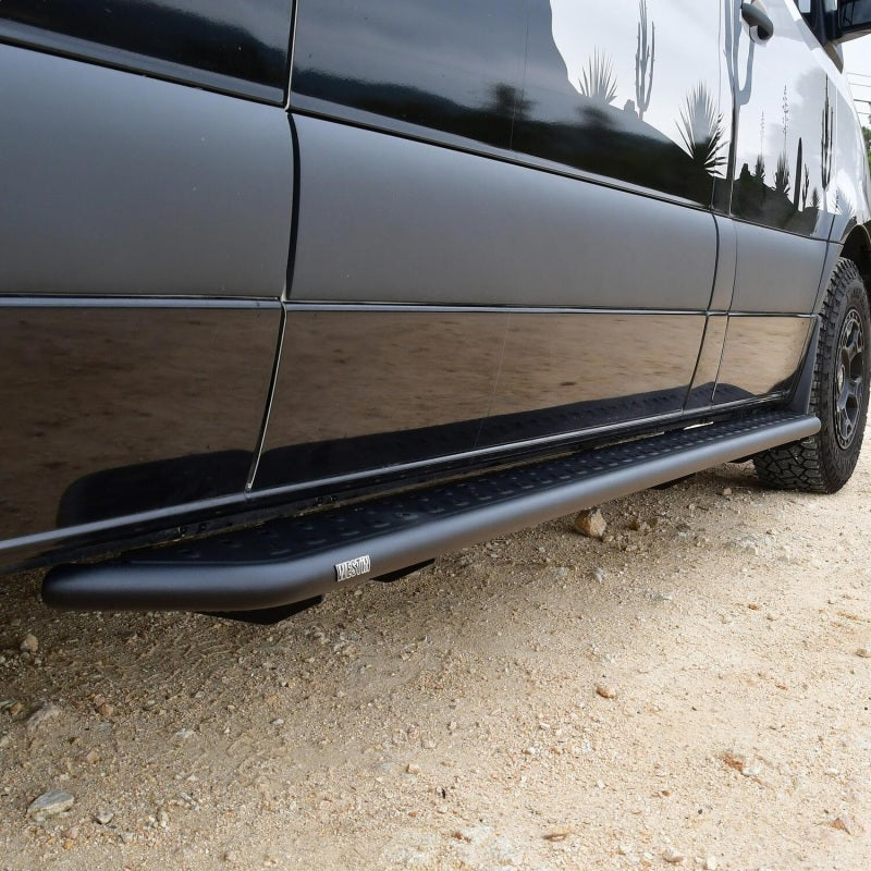 WES Nerf Bars - Outlaw - Westin 07-23 Mercedes-Benz Sprinter w/ 144in. Wheelbase Outlaw Nerf Step Bars - Textured Black