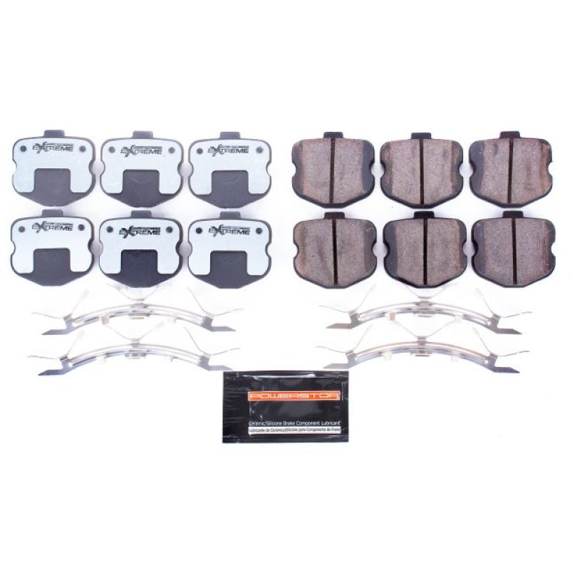 PSB Z26 Extreme Brake Pads - Power Stop 06-13 Chevrolet Corvette Front Z26 Extreme Street Brake Pads w/Hardware