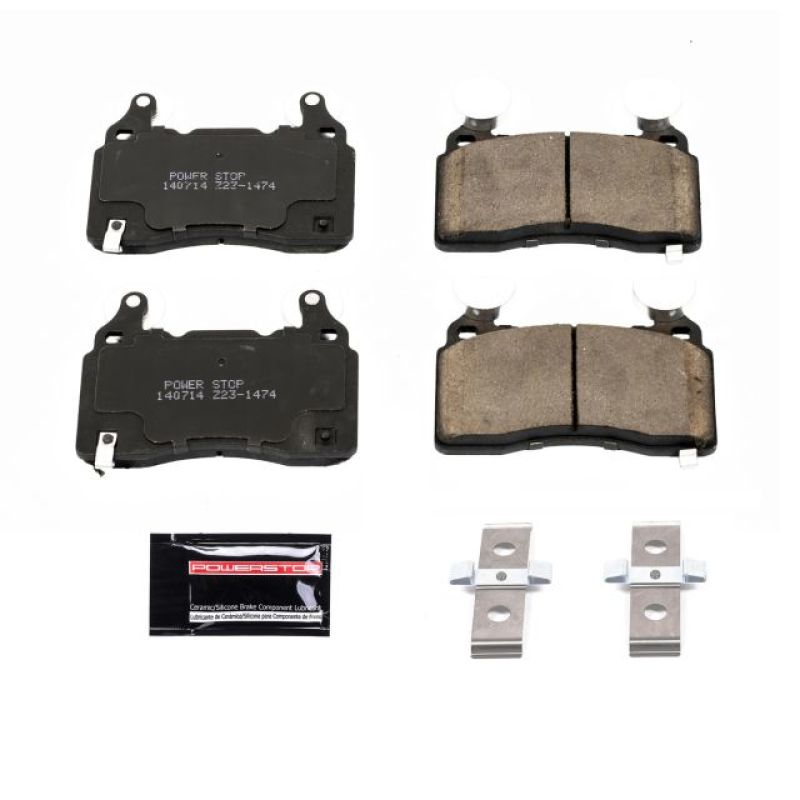 PSB Z23 Evolution Brake Pads - Power Stop 16-18 Cadillac CT6 Front Z23 Evolution Sport Brake Pads w/Hardware