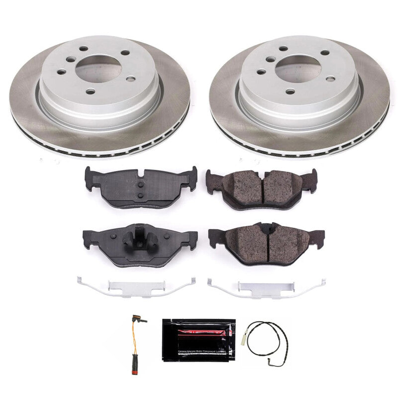 PSB Semi-Coated Rotor Kits - Power Stop 07-08 BMW 328xi Rear Semi-Coated Rotor Kit