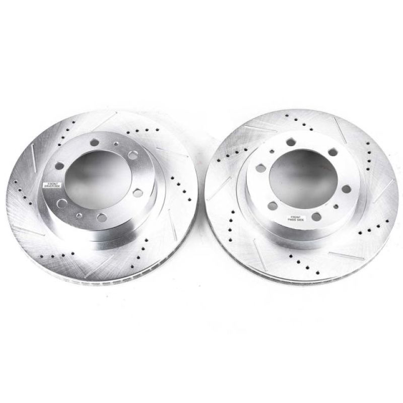 PSB Evolution Drill/Slot Rotor - Power Stop 03-09 Toyota 4Runner Front Evolution Drilled & Slotted Rotors - Pair